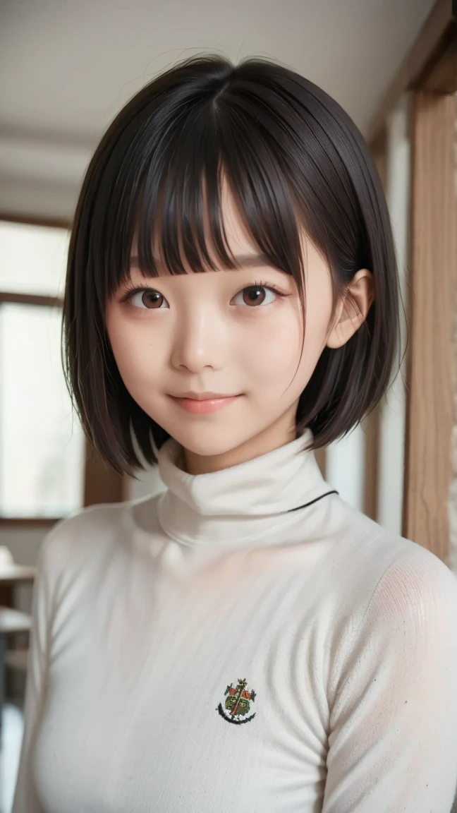 8K, ultra-realistic, highly detailed, photo-like. Natural cinematic lighting, soft shadows, lifelike skin texture, shallow depth of field.
A Japanese woman in her 40s with short pixie-cut brown hair, wearing a thick winter coat and a scarf. Calm expression, looking directly at the camera. Natural skin texture, mature and realistic facial features. The background is a softly blurred winter urban scene. (((Fully clothed))) (((Realistic middle-aged face))) (((No excessive beautification))) (((Upper body chest-up portrait)))
