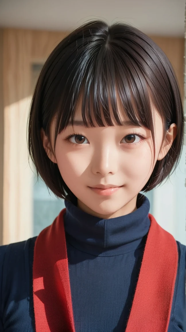 8K, ultra-realistic, highly detailed, photo-like. Natural cinematic lighting, soft shadows, lifelike skin texture, shallow depth of field.
A Japanese woman in her 40s with short pixie-cut brown hair, wearing a thick winter coat and a scarf. Calm expression, looking directly at the camera. Natural skin texture, mature and realistic facial features. The background is a softly blurred winter urban scene. (((Fully clothed))) (((Realistic middle-aged face))) (((No excessive beautification))) (((Upper body chest-up portrait)))