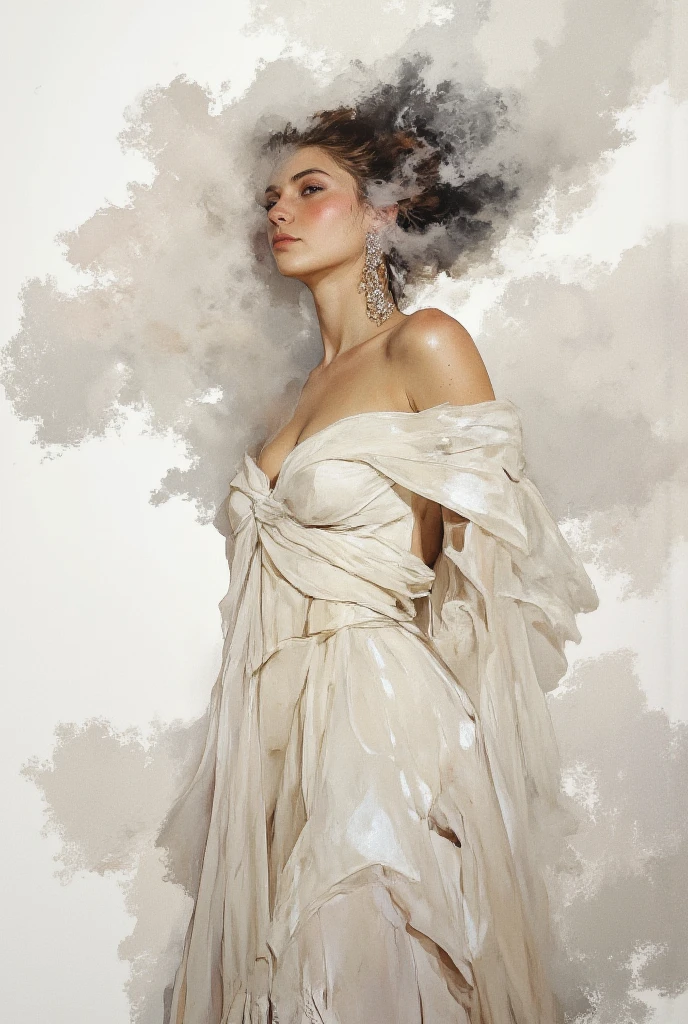 ((Looking back)), (((full bodyesbian))), ((Realistic)), ((From behind, From below)), ((off-the-shoulder clothes)), Beautiful young girl, Beautiful Korean model, cabellos largos dorados, curlies, By bangs, (slender leg), (cold light, the night, starrysky), (at winter season, nevando). ((White sweater, Short black skirt), Detailed scenes, the detail，Hyper-detailed, (correct hand), (anatomy correct), (best qualtiy，tmasterpiece)