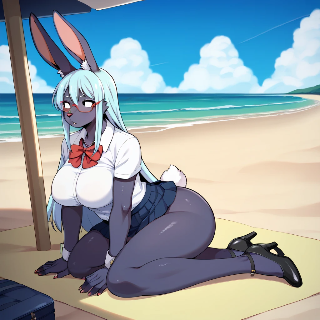 ((1 girl)), ((alone)), echidna, ((Extremely detailed CG unity 4k wallpaper)), (Masterpiece), (ultra quality), (Ultra detailed), (best illustration), (best shadow), (extremely detailed), (absurdities), (detailed background), curvy body, dynamic pose, cowboy photo, large breasts, narrow waist, wide hips, medium thighs, long hair, white hair, hair ornament , butterfly ornament,brown eyes,((black playboy bunny outfit)),((black bunny ears)), ((black headband)), ((black pantyhose)),((black heels))smile, mouth closed, seductive, standing, cowboy photo, leaning forward, leaning, backlight, ((solo)), ((Standing:1.4, outdoors, green plain, clear landscape, night, moon, clear sky, flowers of cherry tree, arms behind the back)), looking back, from behind, ((focus on ass)), point of view: (from Middle), perfect anatomy, perfect hands
