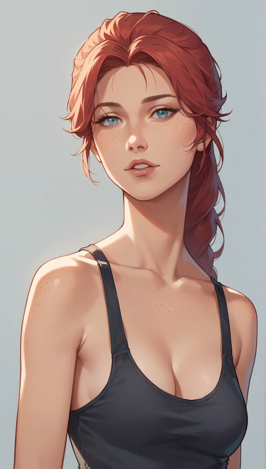 a close up of a woman with bra top and bra, even model | digite germe, digite germe portrait, Retrato de RossDraws, drawn in the style of digite germe, extremely detailed digite germe, digite germe. alto detalhe, style digite germe, digite germe. anime illustration, digital anime illustration, Ross Draws 1. 0