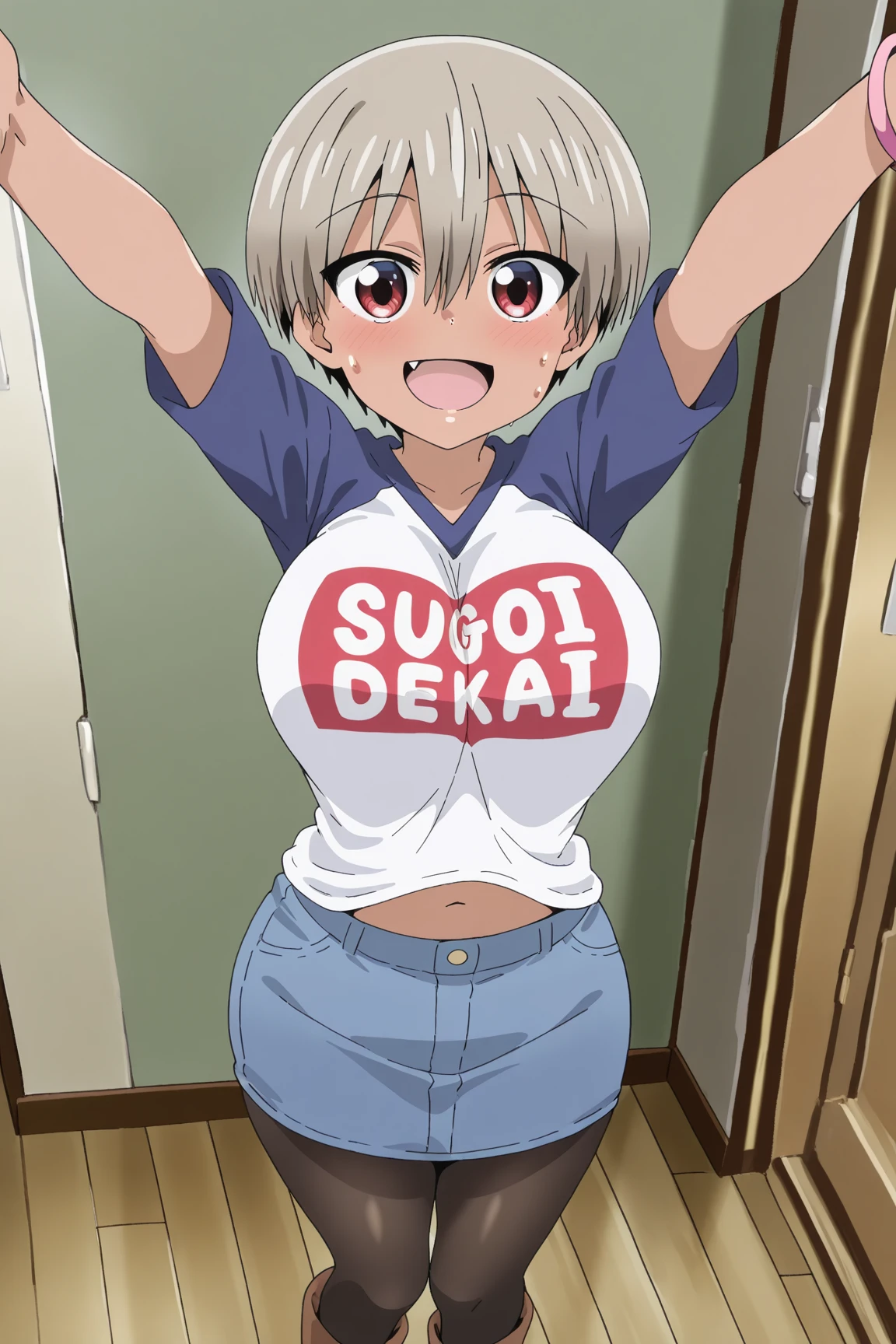 score_9,score_8_up,score_7_up,1girl,uzaki chan,,solo,young female,looking at viewer,blush,smile,short hair,bangs,closed mouth,cowboy shot,pants,indoors,blunt bangs,large breasts,blurry background,,plant,hand on own nipple pasties, family photo, cheating, cheating (relationship),wedding ring,bedroom, shexyo, pulled down pants, pussy pasties, , lole, young, very young, small, tiny, aged down
