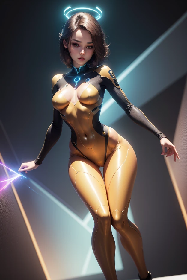 (Pink and gold color,)) spider -Gwen, Precise details, Detailed costume, (White and gold costume), fantasy, dramatic, intricate, elegant, Highly detailed, Lush figure, sexy, Digital painting, art station, Concept art , Sharp soft focus, illustration, Art by Gustave Dore, octane, 4k, (cyberpunk:1.4), (Only:1.4