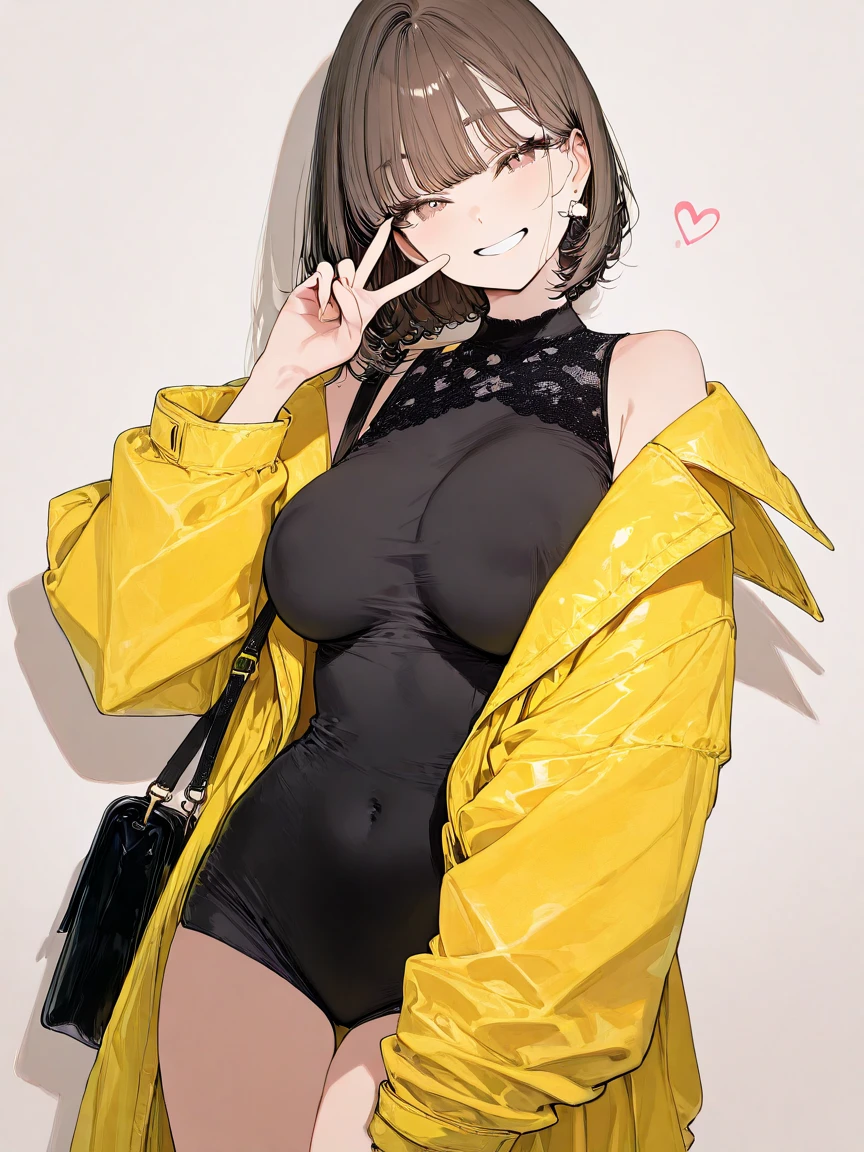 super detailed face, Completely naked, black tights, thighs, black hair short, big breasts, attractive, black tights, blush