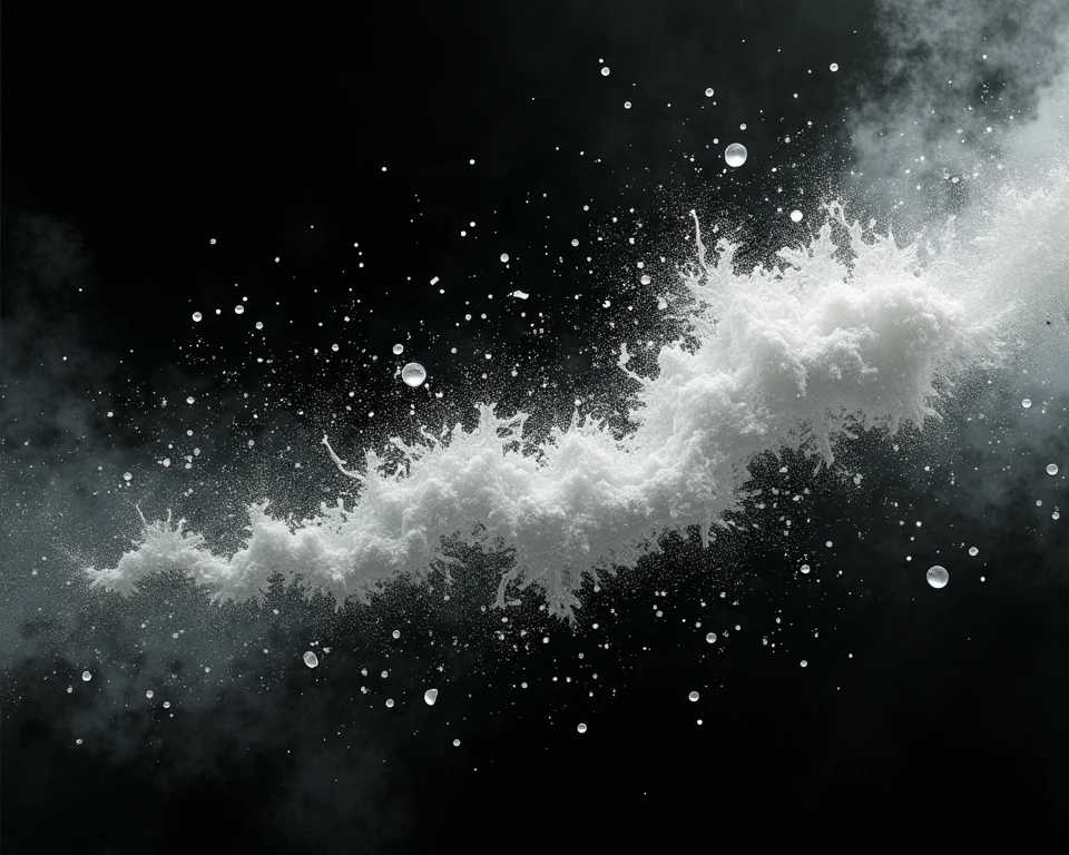 a dynamic action shot of a black and white paint splatters on a canvas, showcasing the bold and expressive nature of abstract art as a background