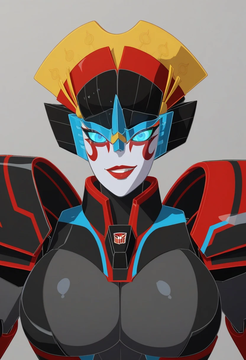 score_9, score_8_up, score_8, source_anime, 1girl,   solo, autobot, mecha, robot, red lips, blue eyes, glowing eyes, smiling, big breasts, big curvy jolly aft, spanking
beach background, ocean, blurry background,