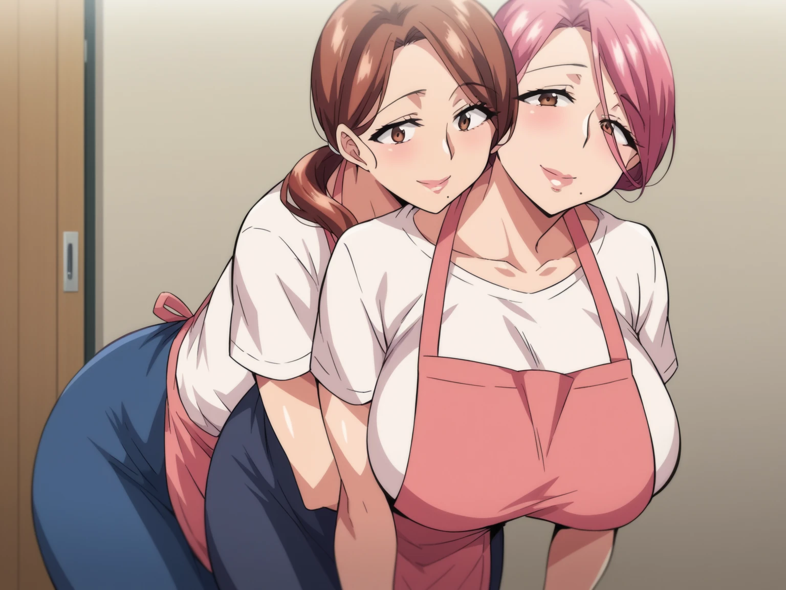 Your two headed girlfriend and her single headed mother sitting together next to each other at dinner. Your two headed mutated obese blue haired girlfriend’s much more attractive pink haired futa conjoined twin cumming while masturbating her hairy cock as she’s sitting at dinner with her mother in a restaurant. your girlfriend is crying as she watches on the body they share. Your girlfriend ashamedly lets her clearly new second head masturbate herself in front of her mother with her thick hairy penis barely fitting out of the zipper on her tight pants. Her mother is staring at her two headed daughter's massive cock in disgust as your two headed girlfriend shoots a huge load of cum into your food