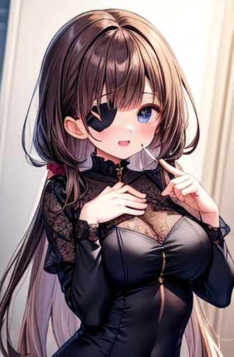 1 girl, bob, center part, forehead, brown hair, piercing, brown eyes, (blush:1.2)
BREAK (masterpiece), (high resolution 8K), cinematic lighting, professional lighting, detailed eyes and face, detailed body, 
BREAK head ribbon, (slutty long mesh dress:1.2), thighs, midriff, skirt, (see-through nipples:1.1), (see-through pussy:1.1), (pubic hair:0.9), (cameltoe:1.3)