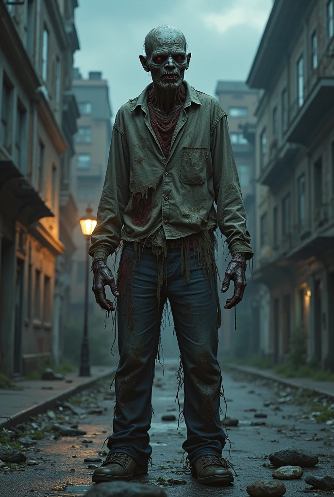 A zombie is walking
