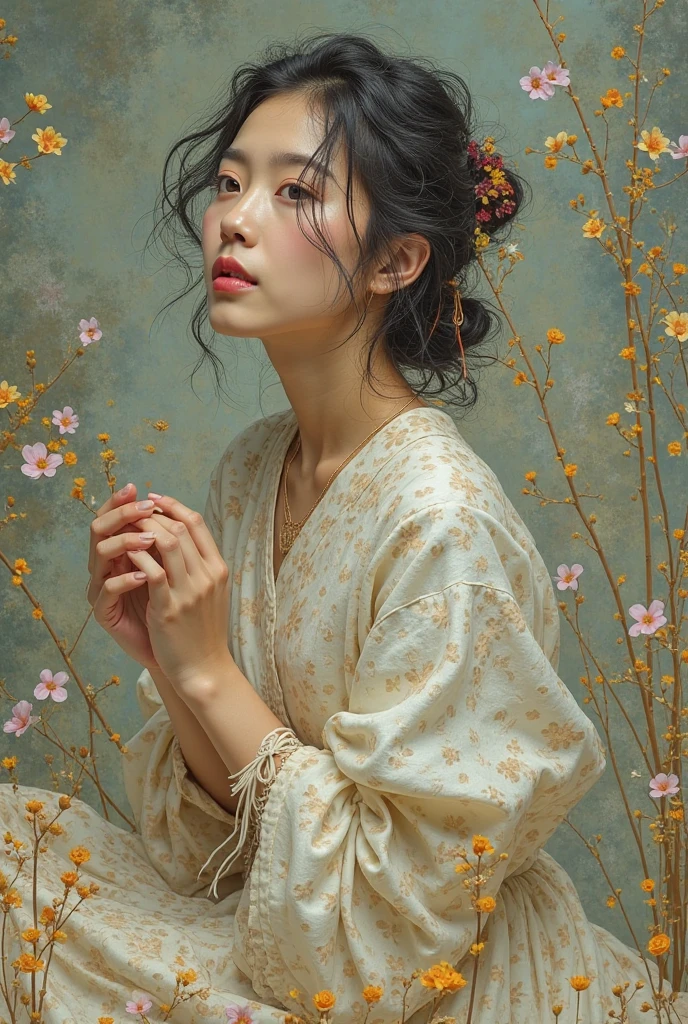 Change background with flower,