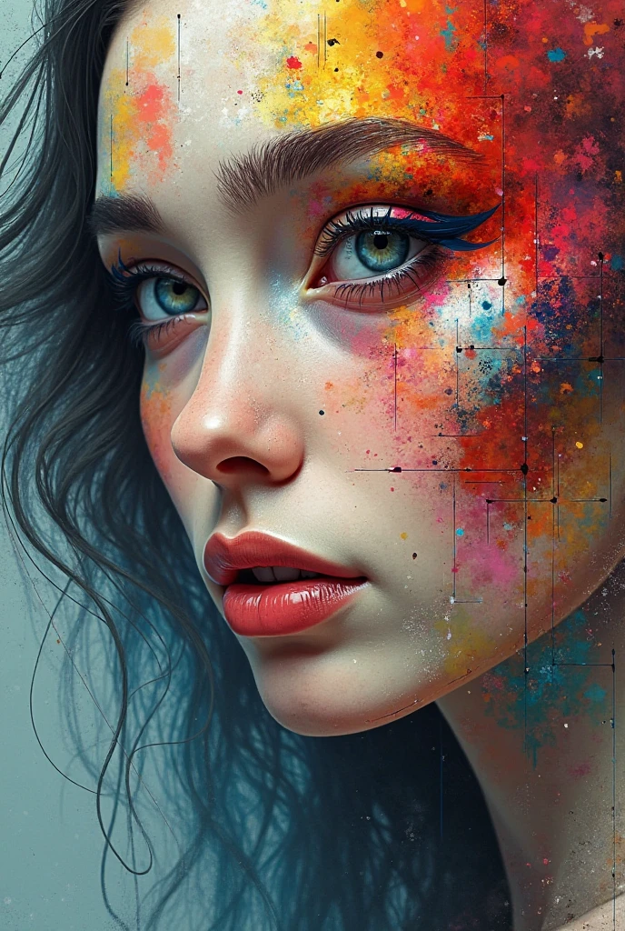 (Masterpiece in maximum 16K resolution:1.6), (intricate detail:1.4), (extremely insane detail:1.4),(highest quality:1.3),(Hyper_realistic:1.3). | ((Dark_color_tones):1.3),(close up portrait of crying face):1.3),((wide angle shot):1.2), Clear light, Edge lighting, Perfect image, 16k UE5,editorial painting, superfine, Depth of field, Ultra-realistic, no contrast, clean sharp focus, professional painting, No blurring. | (watercolor painting, dark color, sharp focus), ((Pretty Supermodel beauty):1.2), ((Red Hair):1.1), ((Heterochromia eyes):1.1), Agnes Cecile painting, kinetic expression, darl colorful hair, (Splash and Drip Art Minimalism:1.1), style painting magic. | ((She is crying):1.3),((perfect_pose):1.5), ((perfect_fingers, better_hands, perfect_hands, perfect_legs):0.7), (((More_Detail))). | Rendered in ultra-high definition with UHD and retina quality, this masterpiece ensures anatomical correctness and textured skin with super detail. With a focus on high quality and accuracy, this award-winning portrayal captures every nuance in stunning 16k resolution, immersing viewers in its lifelike depiction. Avoid extreme angles or exaggerated expressions to maintain realism. ((perfect_composition, perfect_design, perfect_layout, perfect_detail, ultra_detailed)), ((enhance_all, fix_everything)), More Detail, Enhance.
