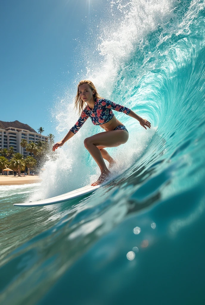 (Holder Neck Swimsuit,sunglasses)(Windsurfing woman), best photography angle, best moment when doung surfing