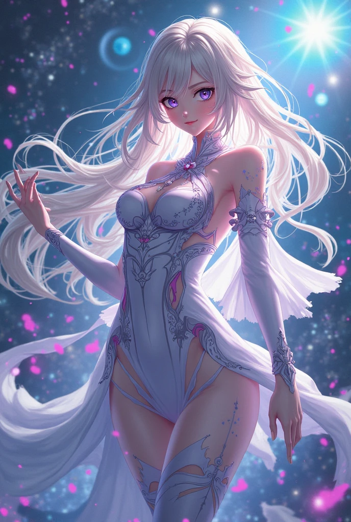 scenecy, Paradise in Heaven, White lighting,(masutepiece), (Best Quality), (Cinematic), 8K, (art  stations), Li Yue painting style.(長い白い髪とSilvery eyesを持つ1人の女), (流れるような白くSheerドレス)、(Beautiful delicate face)、[ Particle Lou Full Moon] [Frozen trees々] [landscape crystal] [Lighting] [Ethereal Atmosphere]:1.1] [Fantasy, short story] [soft Lighting] [+Cinematic shot]:1.2 [+art  stations] [+luminous white background] [+soft Lighting] [soft glow] [Creative and dynamic angles]:1.3, [+Crystal Toning] 、masutepiece, ighly detailed, Ultra-detailed, Solo, (pale skin), Silvery eyes, Frosty white hair, (snowy background), (snowflake rosen flower:1.0), crystal crown, (shining crystal), (((白くSheerドレス))), (Snowy ground), (Icy breath), (White lashes), 花のある部屋に立つSheer繊細なウェディングドレスを着た美女, Female sexy、luxurious wedding, very magical and dreamy, dreamy and detailed, ethereal fairy tale, The setting of a fairy tale:,贅沢なSheer薄いドレス, dreamy diamond、たくさんのクリスタルが付いたSheerドレス, fantasy sheer dress, A magical dress with a transparent chest, crystal see-through dress, Feminine atmosphere and drama in a transparent dress with sparkling flowers, Gorgeous setting, 妖しい雰囲気 masutepiece, The most beautiful scenes, An majestic、(((full of white flowers)))、quiet and serene atmosphere、A charming, Sheer,The nipple is visible、large boob、sexy-S 100,たくさんのクリスタルが付いたSheerドレス, fantasy sheer dress, Transparent chest dress, See-through dress studded with crystals, Woman in a transparent dress with sparkling white flowers, intricate fantasy sheer dress, transparent rainbow color, Detailed translucent costume design, transparent dress, a stunning young ethereal figure, Bejeweled Opal Statue, fantasy transparent costume,pure white and dazzling、all white tones,Inside the crystal library,Transparent flowers and falling snow，Many white roses are planted,(flowingwater,falls,water bloom),The decoration is also carefully done.,Dreamy（ighly detailedです，Creative Design，crisp and precise lines，K HD，best qualtiy，tmasterpiece，超hight resolution，4K）、huge tit、Underwear models、Diverse poses、((beautiful white flower hair ornament))、beautiful hairl型、Full body view、sexymodel、Overhead view, look from above、(Best Quality, 4K, 8K, hight resolution, masutepiece:1.2), Ultra-detailed, Detailed expression, Graceful posture, dreamy ambiance, expressive brush strokes, mystic atmosphere, artistic interpretation,beautiful hairl，Delicate floral jewelry， 驚くほど小さな新鮮なスタイルのSheerドレス、(SFW:1.5), (Oversized breasts, best body proportions, proportions of large breasts,:1.5),