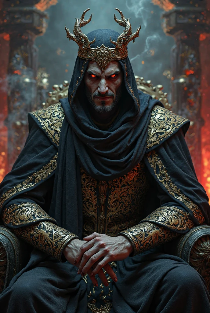 A (corpo inteiro: 1.3) Shot in 8K resolution, obra-prima de melhor qualidade, fotorrealista, visual intenso, anatomical photorealistic digital painting portrait of a (homem, guerreiro humano musculoso apontando espada: 1.3) em (Intricate light armor in black gold dragon scale: 1.3) em a (mystical dark biomechanical environment: 1.3), pelos faciais, barba longa, light particle, pele muito detalhada, samurai segurando uma katana dourada, olhos muito detalhados, (estilo Elden Ring: 1.3), longos cabelos prateados, (Elven King Armor Style: 1.1), artista conceitual, global illumination lighting, profundidade de campo, splash art