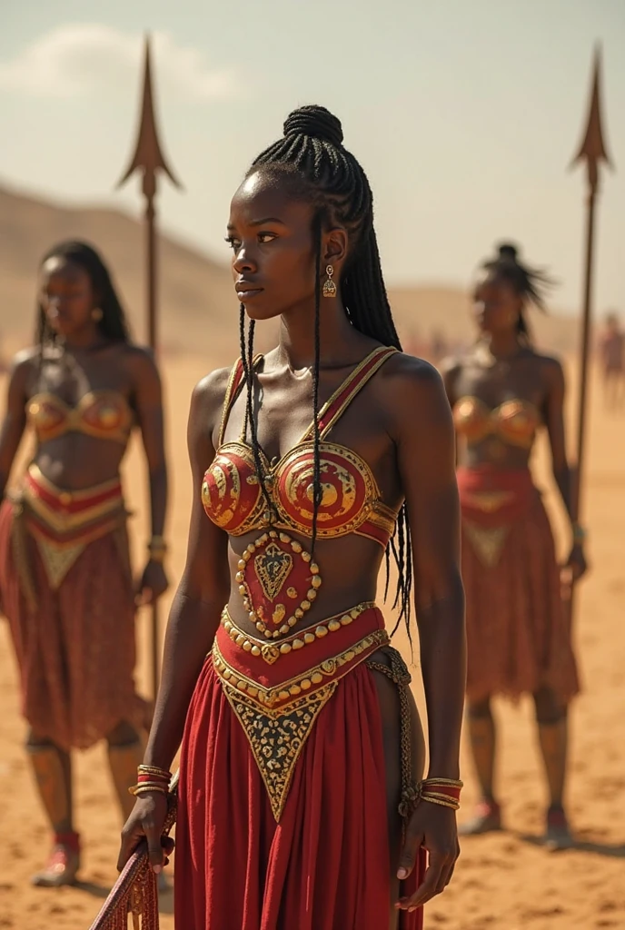 ((instagram photo)) full body photo of 2 beautiful ((African woman superhero costume)) strong ((girlboss)) fierce in a ((game of thrones tv show and fictional city of westeros)) (high detailed skin:1.2) 8k uhd, dslr, soft lighting, high quality, film grain ((amateur photo))