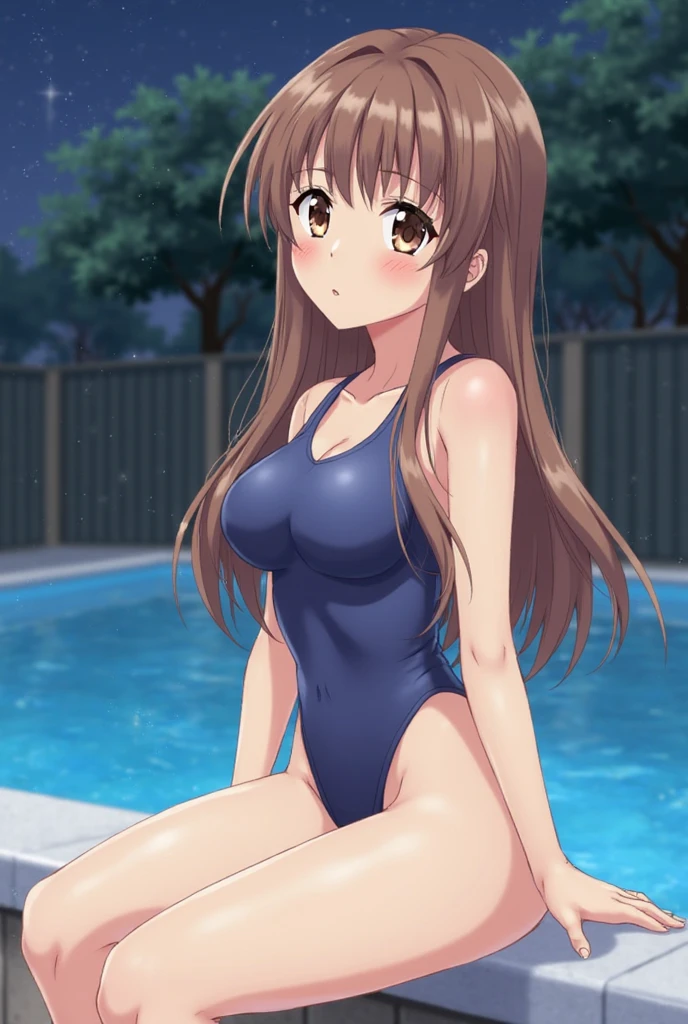 (Anime artwork, Anime Style, Studio Anime, Very detailed, up to date, Vibrant, Anime Coloring Book, High Contrast, masterpiece:1.2, Highest quality, Best aesthetics), (Beautiful and detailed eyes:1.2), Straight Long Hair, Big Breasts、Cleavage, Hair Ribbon, (((White bath towel,hot spring,Sitting,blush)),), Asymmetrical bangs, Perfect Proportions, Skin with attention to detail, cute, Detailed face, (Cowboy Shot, Dynamic Angle:1.2), (Accurate fingertips, Browse 4, Thumb 1),