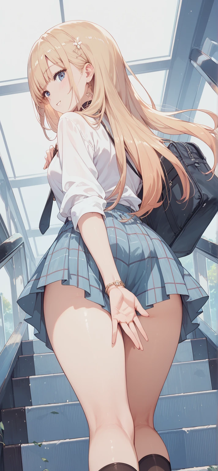 Highest quality,wonderful,finely,Very detailedな CG ユニティ 8k 壁紙、Contemptuous Eyes、Glare、(trainで複数のサラリーマンが座ってる:1.3),train、whole body, (Sailor suit), (Black see-through string panties:1.5),Pussy juice、(Butt crack:1.1),(Black Stockings:1.1),(Thighs:1.2),(Hip close-up shot:1.2),in the vagina、Browsing Caution,(From below:1.1)、(Grab your own ass:1.4), (Highest quality:1.2, Anime works, Very detailed, High detail, digital coloring, High Contrast, masterpiece:1.2, Highest quality, Best aesthetics), (((Kitagawa Marine, 1 Girl))), Blonde, Straight Long Hair, Pink gradient hair, Red eyes, Earrings, White shirt, Black Choker, Blue tie, Check skirt, Wet vagina、Semen overflowing from the vagina、Spread your legs