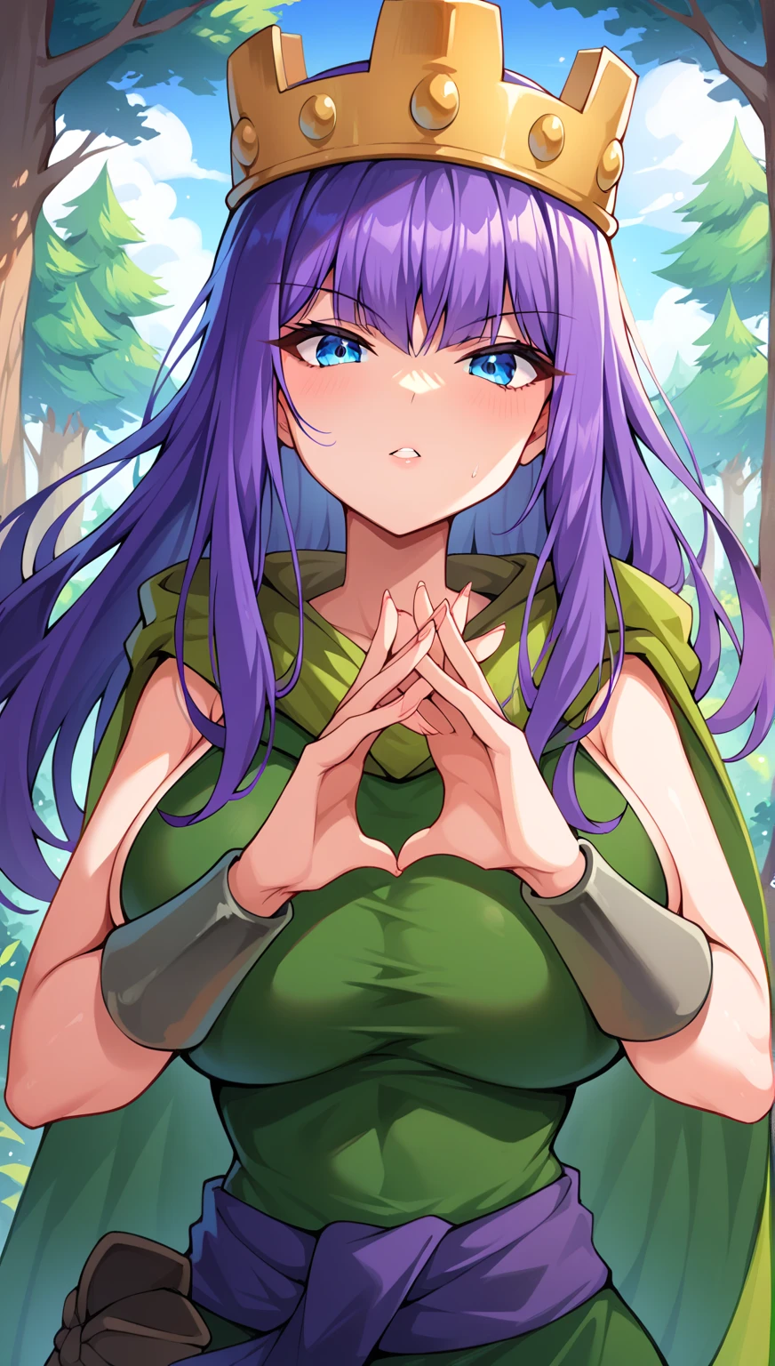 1girl, archer queen, green outfit, purple waist sash, highly detailed,
forest, field
green skirt,thigh,big breast ,Master piece, (best quality), perfect eyes, bound, bondage, (arms behind back:1.4), bdsm, tape gag, tape, tape bondage, close-up, restrained, standing ,best anatomy, upper body,