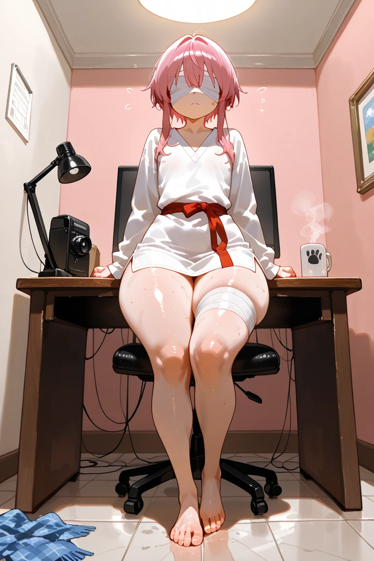 nsfw,bukkake,bed room,steam,cum on breast,cum on hair,cum on feet,cum on clothes,excessive cum,medium breasts,