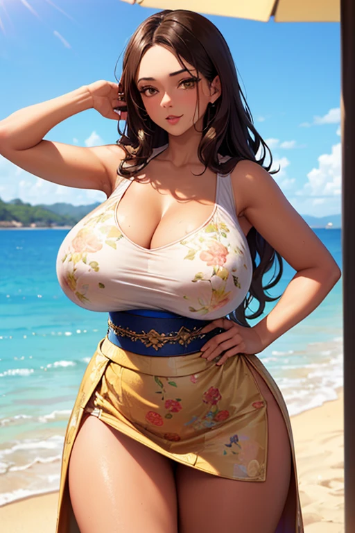 Perfect photograph, gigantic breast, best quality, masterpiece, Indian bold woman, big round bhindi on her head , necklace and bracelet, earrings, nose rings,red bhindi, Hindu, 28 years old, In a shopping mall, sports bra and shorts, huge natural breast, cleavage, deep cleavage, erotic, exotic figure, lusty, bold expression, busty, chubby figure,necklace, cum, bold and brave, , looking at the viewer, hot figure, curvy, sexy py, seductive, very seductive, smiling, tattoo on the neck