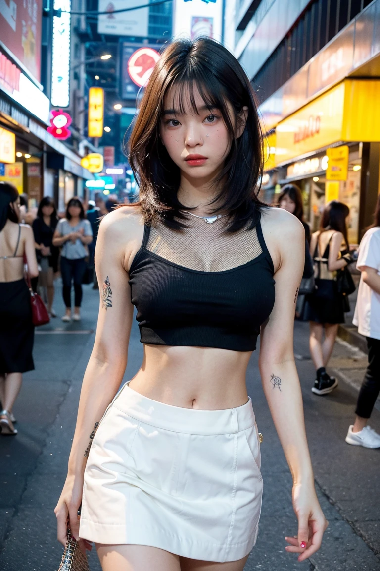 (masterpiece, Top quality, best quality, official art, beautiful and aesthetic:1.2), (1 Girl:1.3), Very detailed,(Fractal Art:1.2),rich and colorful,Highest detail,( Zen Neon:1.2), (Dynamic poses), (Neon abstract background:1.5), (Suspender Skirt:1.2), (shiny skin), (multiple colour:1.4), refrigerant，Upper Body ,Neon,16K,Full HD，Look at the camera with your face,
