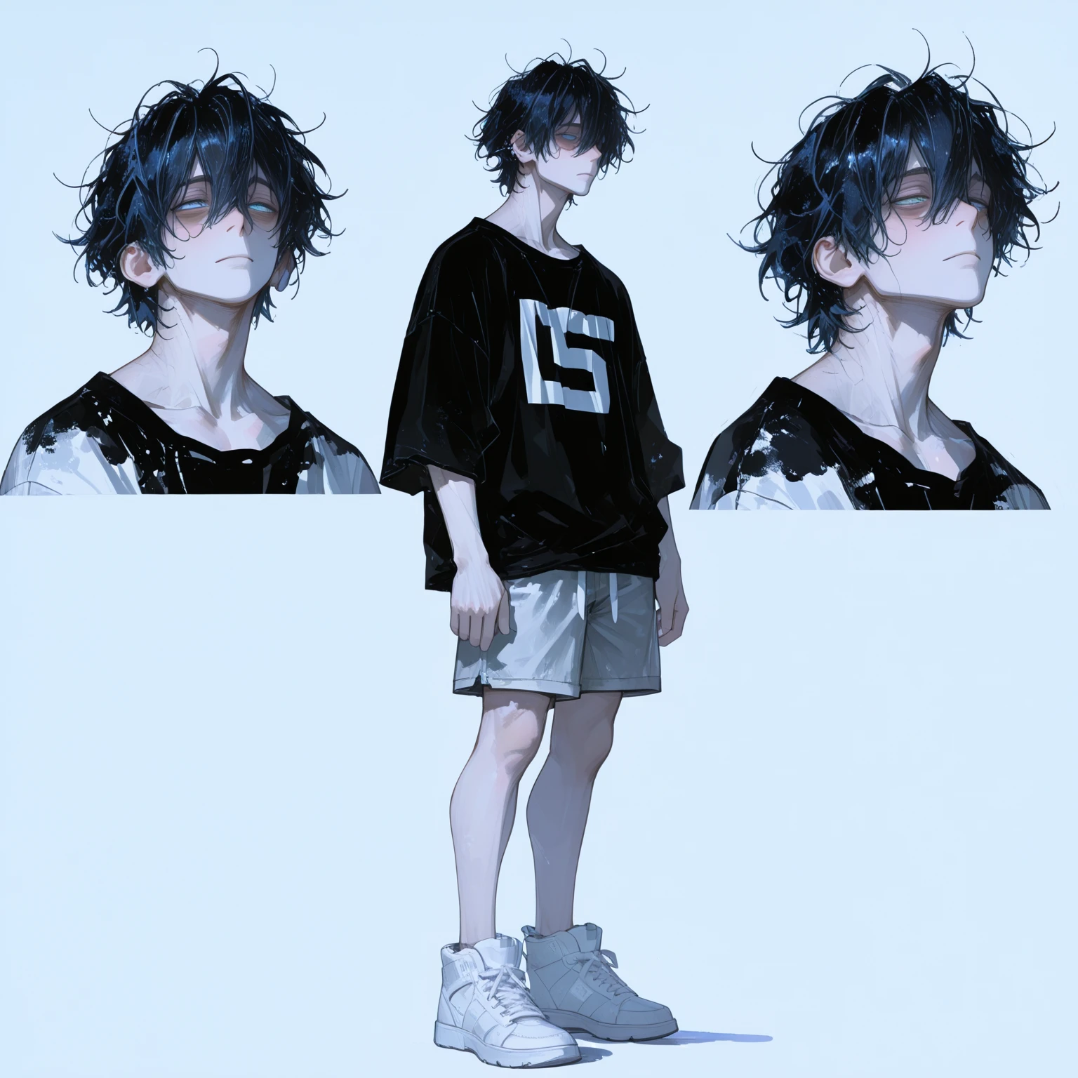 (8K, hight resolution, ultra-detailliert), (A piece of work), (best quality), Each item is very good., ((two men:1.5)), perfect face, Beautiful face, Each item is very good.な顔,(black haired man:1.3),(man with colored hair:1.3),suit,t shirt,smile,flower,mental disorder,t