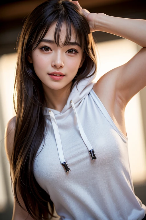 8K Super Resolution、Beauty、One Woman、Dark Brown Hair:1.1、Highly detailed face、Lips detail、important、(Eyes meet)、double eyelid、Princess Eyes、Beautiful Japanese Women、Beautiful Japanese Women、Sensual lips、Bewitching body、20th Generation、(21 years old)、far and near method、 Realistic Japanese women、Wearing a super realistically detailed stylish silk tank top and mini skirt、Hair blowing in the wind、I can see your chest、Crisp images、The delicate sparkle of the eyes、Ultra-realistic detailed park with river、リアルで詳細なBeautiful breasts、color々Hair style、Smiling with a nice smile、Beautiful breasts、