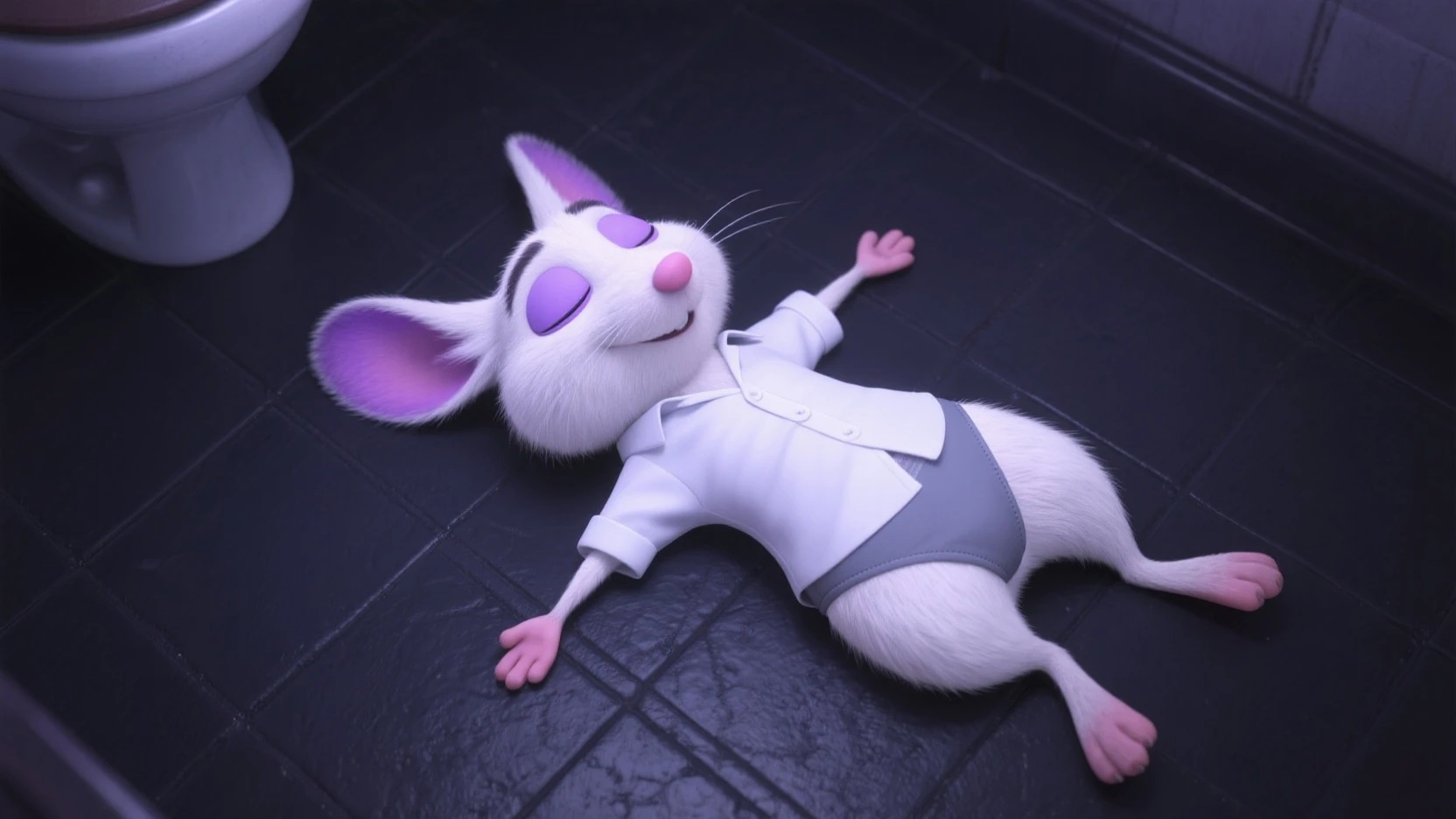 (((detailed eyes, detailed face))), (anthro, Mike_Sing <lora:character_mikesingLoRA:0.9>, anthro mouse, white fur), male, (solo), (plump), (male swimsuit <lora:bulge_swimsuit_cum_findigo_v3:1>, erection under swimsuit, erection, bulge <lora:pantybulge0409:0.7>), sitting, arms behind back, smile BREAK (by zackarry911, by zaush, by personalami:0.5), bedroom, (soft shading), 8k, UHD, masterpiece