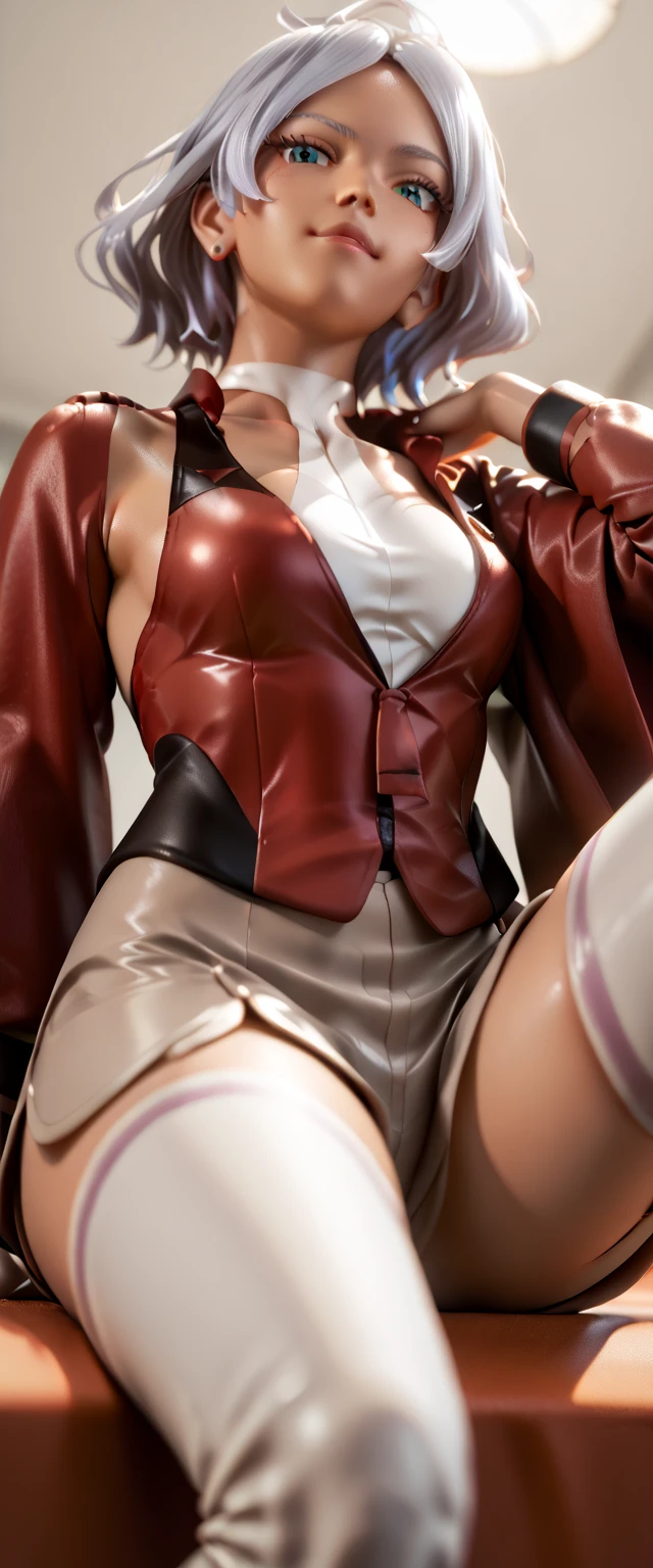 masterpiece, best quality, Bold colors, vivid coloring, rich pigmentation, vibrant, dynamic tones, striking hues, absurd resolution, illustration, 8k, perfect shadows,perfect lighting,hdr, ambient lighting,realistic, ultra-realistic, full body shot, Photo realistic,(hyperrealistic:1)textured skin,shiny skin,skindentation, beautiful body, (blush:1.2), akiryo-mai, shiranui mai, parted bangs, mature female, high ponytail,shiny skin (wearing school uniform,collared shirt,skirt,boots, detached sleeves, navel cutout, garter straps) massive breasts,slim waist, (large breasts,hourglass body, thin waist,very slim waist)extremely detailed face,detailed eye makeup, detail face, nice detailed eyes,nice hands, perfect hands <lora:akiryomai-v2-realistic-final-6ep:.70> <lora:beautifulDetailedEyes_v10:0.50> (realistic pupils,realistic iris:1) heavy eye makeup<lora:add_detail:.50> <lyco:GoodHands-beta2:.90><lora:Aesthetic-Portrait-V2:.50> skinny waist,thin waist,standing,arms stretched (spread legs:1.2), leg support, <lora:ryanreos-lora-v1-32dim-3ep-naivae:.4>