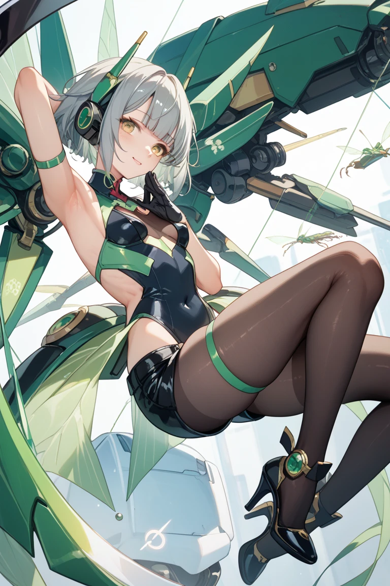 1female, solo, 21 years old,mature,plumw,extremely large bosom ,Pornographic exposure, solo,(Background with:stadium) She has short green hair,bobo head,(((green hair))), Station,seen from the front, hair straight, mostly cloudy sky,(((tmasterpiece),(Very detailed CG unity 8K wallpaper),best qualtiy,cinmatic lighting,detailed back ground,beatiful detailed eyes,Bright green pupils,(Very fine and beautiful),(Beautiful and detailed eye description),ultra - detailed,tmasterpiece,)),facing at camera,A high resolution,ultra - detailed),revealing breasts,Bare genitals, Bulge,legs are open,Raised sexy,Camel toes,Flushed complexion,Open-mouthed,frontage, racer, sitting next to the car, ((green race Porsche))(Wearing:black jacket, Track and field suits,White pantyhose,Black and green color scheme)racer uniform armor, (((under boobs)))