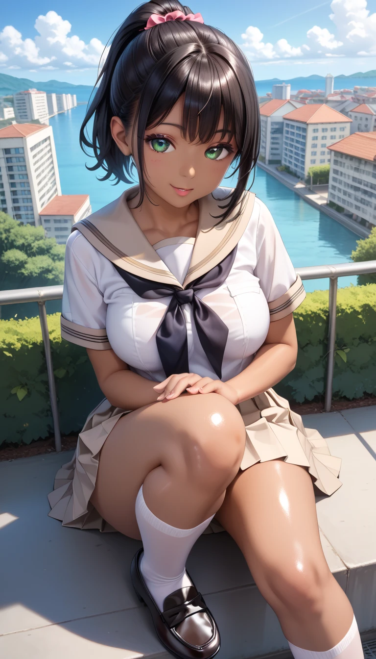 (((genital sperm))), (((full nudity))), (Masterpiece, Best Picture Quality: 1.2)), One Girl, (on table, Best Picture Quality: 1.2)), 8K, 18 years old, 85mm, official art, raw photos, absurd, (((semen on breasts))), pretty face, close up, upper body, viola lace, gardenia, beautiful girl, ( dark blue tie: )) 1.1), (beautiful breasts, pink nipples)), nipped waist, thighs, short sleeves, classroom, ponytail, short hair, ((legs spread on bench seat)), looking at me, no makeup, (smile: 0.4)), film grain, chromatic aberration, sharp focus, face light, Clear lighting, teen, fine plane, (background blur, Japanese school, classroom, cherry blossom tree seen through window)) Translated with DeepL.com (free version)