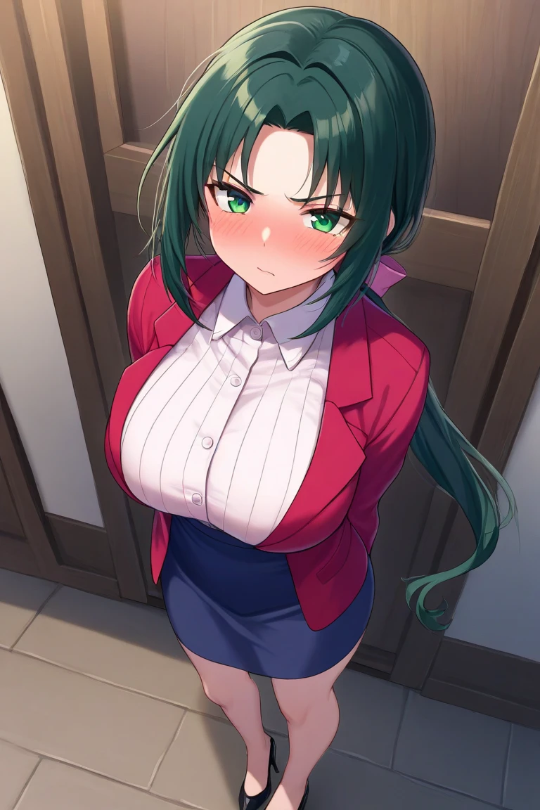 mais_detalhes:-1, mais_detalhes:0, mais_detalhes:0.5, mais_detalhes:1, mais_detalhes:1.5,(1girl),(Alone),Inko /(my hero academy/),(Big breasts:1.5),green hair, milf,Anko Midoriya, Sexy clothes, Christmas style, with Very short skirt dress