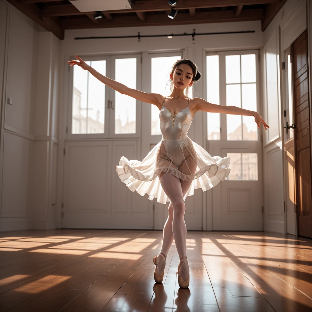 masuter piece、Luxurious Devil Theater、Very beautiful classy ballerina、Fallen ballet、Dancing naked、Very embarrassing、shame、miserable、mournful、hopelessness、Evil pleasures controlled by the devil、Sexual torture、agony、full of sweat、Beautiful bountiful breasts、tutu、ballet pose、