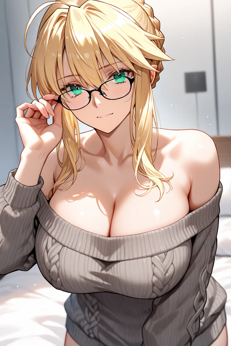 ((1 lady))、Ultra-detailed, digitial illustration, Sharp Focus, Smooth texture、ultra resolution、Seductive Anime Girl, glossy realistic skin texture、shiny skin、Meticulously drawn hair, Meticulously drawn eye, (((dark room:1.4)))、((wariza:1.3, on the bed:1.2))、((huge breasts:1.6))、((minmum bikini:1.3))、((cleavage:1.5))、((sleeveless))、((from above:1.5))、((looking up at viewer:1.6))、((Raise chin:1.3))、((eyewear:1.2))、((looked down in embarrassment:1.5))、((thick lips))、((Open mouth:1.6))、((face focus:1.3))、((collarbone))、precise human body structure