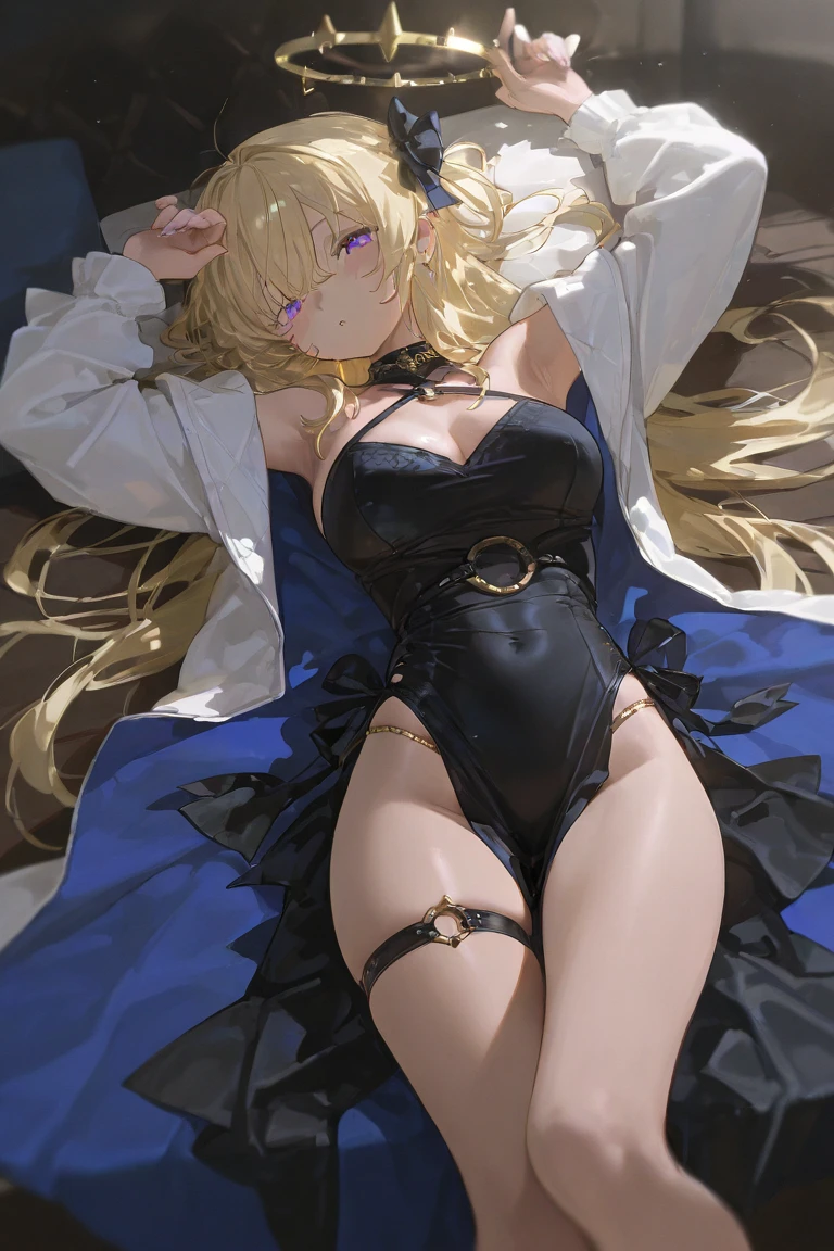 twin/woman./El/Dress/candle/Black-Blue-Gold/As the artist wishes