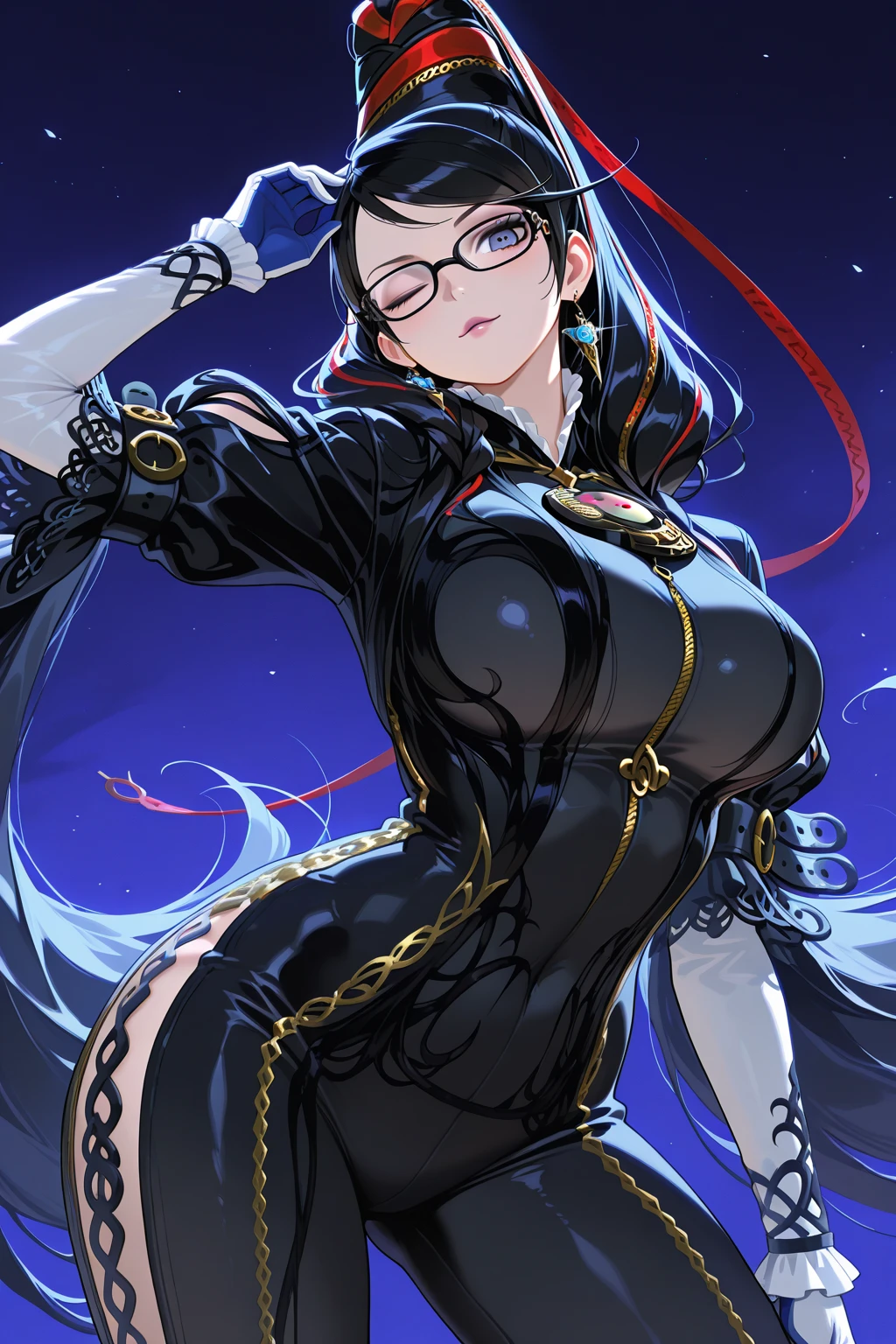 ((best quality)), ((highly detailed)), masterpiece, absurdres, extremely detailed face, beautiful face, (detailed eyes, deep eyes), (1girl), <lora:fromBelowPOV_v1:1>, from_below, foreshortening, looking down, pantyshot, sitting on a rock, <lora:midnight_boku_no_hero_academia:1>, midnight_boku_no_hero_academia, purple hair, very long hair, sky blue eyes, smile, (nail polish, red nails), ((white bodysuit)), leotard, breastless clothes, thighhighs, (red domino mask), red belt, handcuffs, belt, garter straps, thigh boots, black high heel boots, (outside, at a park, trees, path, city in the background, (((multiple girls))), morning, sunrise)