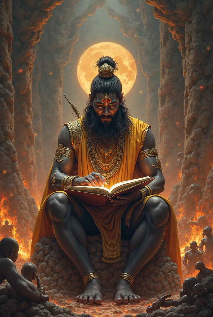 black Bajrang Bali photo with Gatha in hand