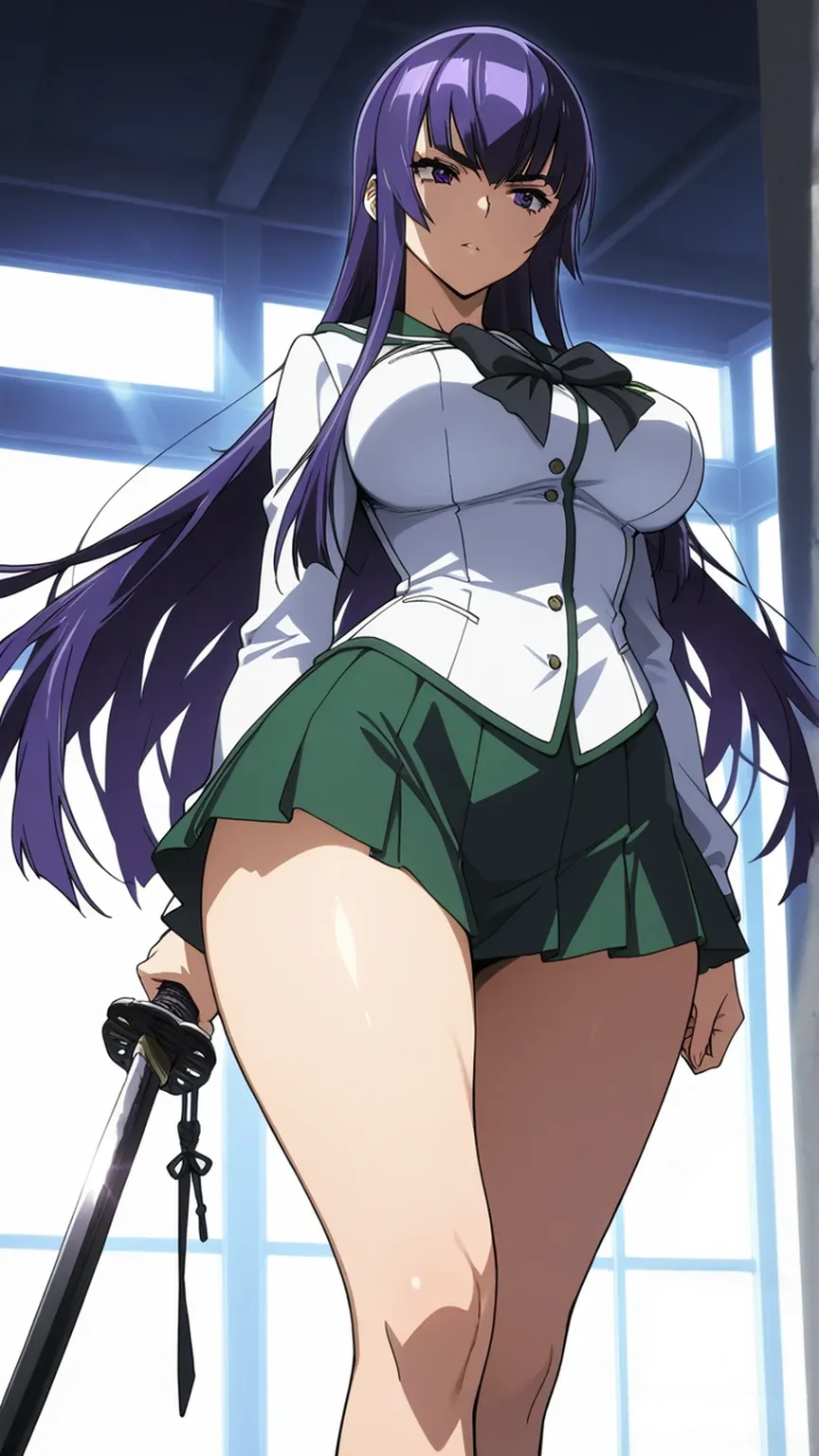 8k, A masterpiece of softcore pornography shot by Kishin Shinoyama, Bast quality,big, RAW Photos, (Ultra-thin contour lines), (1 girl), anime girl, Highlight Eye, Shiny hair, Professional Lighting, (Glowing Skin: 1.2), shiny big, ((Highest quality)), Sharp focus: 1.2, Highly detailed face and skin texture, fine grain, Perfect Face, Perfect body, Blur Art, CG, background, milk, in front (16 years old, Cool and beautiful girl face), wear ((School uniform)), thigh), blush, (Porn Cosplayer), (Camel Toe, White panties), Gravure idol style panty flashing, She pulled up her skirt to avoid the heat...、I sat on the desk with my knees raised....。., My favorite girl, Browsing Caution, Focus on the crotch