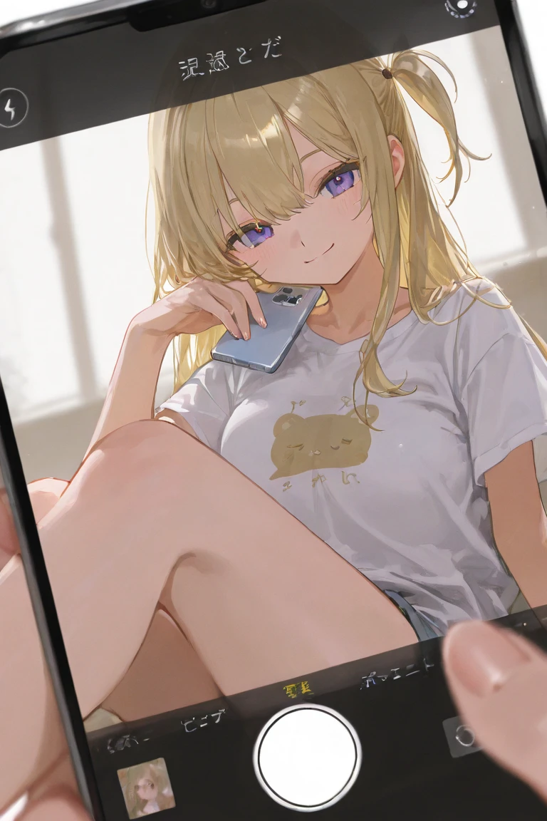 <lora:PhonePic-18:1>, PhonePic, viewer holding phone, <lora:TohruDM-14:0.7>, TohruDM, 1girl