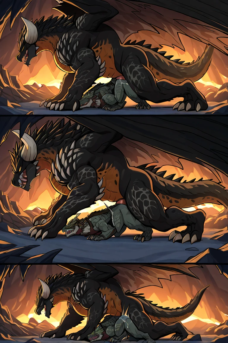 Masturbating hard self. Bigger muscles body of growing. very huge cock. a lot of cumming before and after section story of bigger more muscular in harness. pumping up muscles is growing effects to grow irregular muscles bigger. wearing tight harness on chest. gay furry yaoi porn of Toothless fucking hard exveemon in tight ass by huge black thick cock. Create a very packed muscular Furry depicted as Toothless from How to Train Your Dragon and Spyro the Dragon standing of his. His body is entirely covered in black, shimmering scales, and his eyes gleam with a bright, emerald green hue. His chest is well-defined and powerful, and he has noticeable breasts, adding to his unique appearance. With a contented expression on his face, Toothless appears calm and friendly. Despite his intimidating appearance, he maintains a playful and cheerful demeanor. Masturbating and cumming moaning story section style comic A fully-realized, scaly Furry interpreted as Toothless from How to Train Your Dragon. His body boasts an impressive musculature, all hidden beneath glossy, coal-black scale