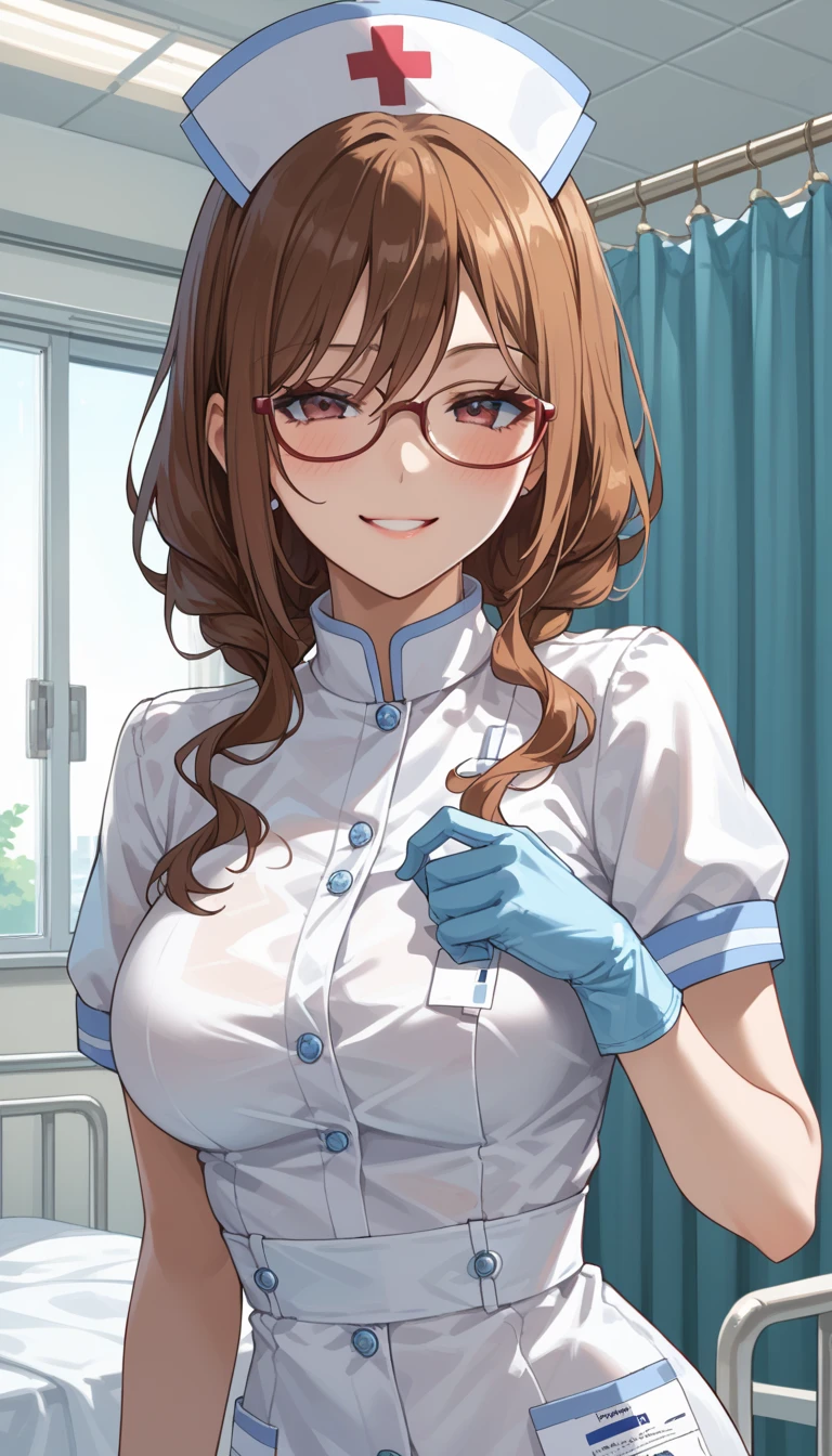 <lora:kuwayama chiyuki:1>, kuwayama chiyuki, 1girl, breasts, wet clothes, wet, large breasts, see-through, brown hair, braid, bra visible through clothes, solo, skirt, underwear, long hair, wet shirt, bra, looking at viewer, ahoge, shirt, blush, white shirt, bangs, wet hair, brown eyes, letterboxed, coat, blue skirt, open clothes, cleavage, see-through shirt, bralines