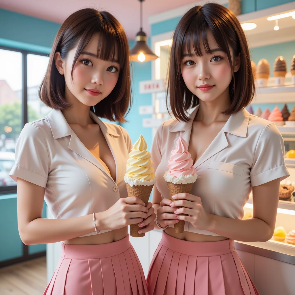 (((((((((((I see pink panties))))))))))) 
(((((((((Emphasize cleavage))))))))) ((((((((A female junior high school student in a short-sleeved white tennis polo shirt)))))))) ((((((((A junior high school girl in a white tennis short miniskirt)))))))) (((((((お洒落でcuteInside the Starbucks store))))))) 8K、RAW Photos、Highest quality、Super detailed、Super Resolution、Ultra HD、8K壁紙、Amazing details ((((((tennis racket)))))) (((((((Inside the Starbucks store)))))))、 ((((((Sit down and eat cake、Drink Starbucks coffee、smile))))))、((Heart Necklace)) Modern and sleek design：Interior design using natural materials、Many of the designs are warm and made using wood and metal.。 Large windows：自然光をたっぷり取り入れるためのLarge windowsがあり、Providing a bright and open space。 Green Interior：Potted plants are effectively placed、It creates a relaxing atmosphere。 artwork：Works by local artists、Starbucks-related art on display。 Cozy seating：Cushioned chairs and sofas、Bar sheet etc.、A variety of seating options available。 Open kitchen area：Being able to see how drinks and food are made、We provide peace of mind and transparency。 Unique lighting：Antique lamps and chandeliers、Modern lighting fixtures are used。 Comfortable background music：Relaxing music is playing、A comfortable space is provided。 Wide々Table space：一人でもグループでも使いやすいWide々There is a table with。 Community Table：There is a large table where you can socialize with other customers.。 Seasonal decorations：The decorations are themed according to the season.。 Design with a local feel：The design incorporates the local culture and characteristics.。 Fragrance production：コーヒーの香りが店内にWideがり、A space that satisfies the five senses has been created.。 Conversation with a barista：フレンドリーなConversation with a baristaが楽しめるカウンターエリアがあります。 8K、RAW Photos、Highest quality、masterpiece:1.2、Super detailed、Super Resolution、Ultra HD、8K壁紙、Amazing details、Photorealistic:1.4、Having fun by the water、Full Body Shot、Full body photo、High-resolution RAW color photos、Professional photos、A scene full of emotion、Very detailed and beautiful、Ultra HD、8K壁紙、Amazing details、Huge file sizes、Highly detailed beautiful girls、Highly detailed face Highly detailed eyes、Extremely realistic skin、 Highly detailed fingers, Highly detailed nose, Highly detailed mouth, Perfect Anatomy, Highly detailed background, Highly detailed clothing, Teen, cute女の子, Famous Japanese Idols, cute, Realistic body, Slender, White skin, Glowing Skin, Slim body, Realistic Face, Delicate eyes, double eyelid,
