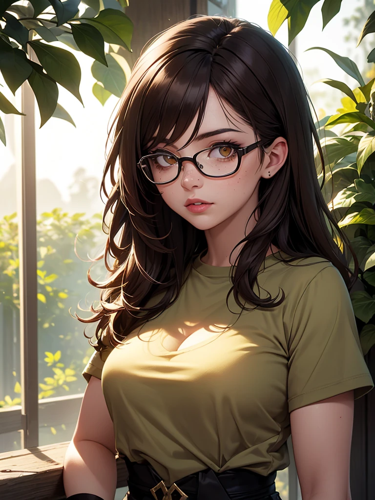 (Night:1.7), Modern apartment, high rise, CityView, Before Window,
Standing at attention,Hands Down,
Green shirt,long sleeves, cleavage, collarbone,
Glasses,brown hair,purple eyes,braid,single braid,yellow hair ornament,
1 girl, 20yo,Young female,Beautiful Finger,Beautiful long legs,Beautiful body,
Beautiful Nose,Beautiful character design, perfect eyes, perfect face,expressive eyes,
looking at viewer, in the center of the image,(Upper_body),(Focus on her face),
official art,extremely detailed CG unity 8k wallpaper, perfect lighting,Colorful, Bright_Front_face_Lighting,shiny skin,
(masterpiece:1.0),(best_quality:1.0), ultra high res,4K,ultra-detailed,
photography, 8K, HDR, highres, absurdres:1.2, Kodak portra 400, film grain, blurry background, bokeh:1.2, lens flare, (vibrant_color:1.2)
(Beautiful,large_Breasts:1.4), (beautiful_face:1.5),(narrow_waist),