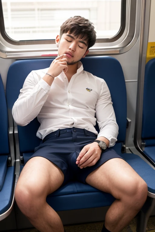 young man, 24 years old, Good looking, Looks like a Korean actor, หน้าตาเหมือน K pop idol, ใบหน้าhandsome, white skin, small mouth, Slender face, detailed face, very short hair, well care hair, teeth not shown, handsome, Confident eyes, fit, Broad shoulders, have abdominal muscles, naked, naked, Stand with your legs apart., Open your legs in an A shape., butthole exposed, ticket counter of Tokyo JR train station as a background, bright, outdoor, likes to show off his penis, clearly shows the penis, There was one decent sized penis., Don't feel embarrassed., Was gangbanged for taking photos, Slut, Shameless, exhibitionist, pose like prostitute, expression of ecstasy/orgasmic, natural light, both eyes are the same, muscular, perfect eyes, nipples showed, penis exposed, Global illumination, tall, full body, tiny waist, soft light, dream light, digital painting, extremely detailed CGI, hd, 8k, 4k background,