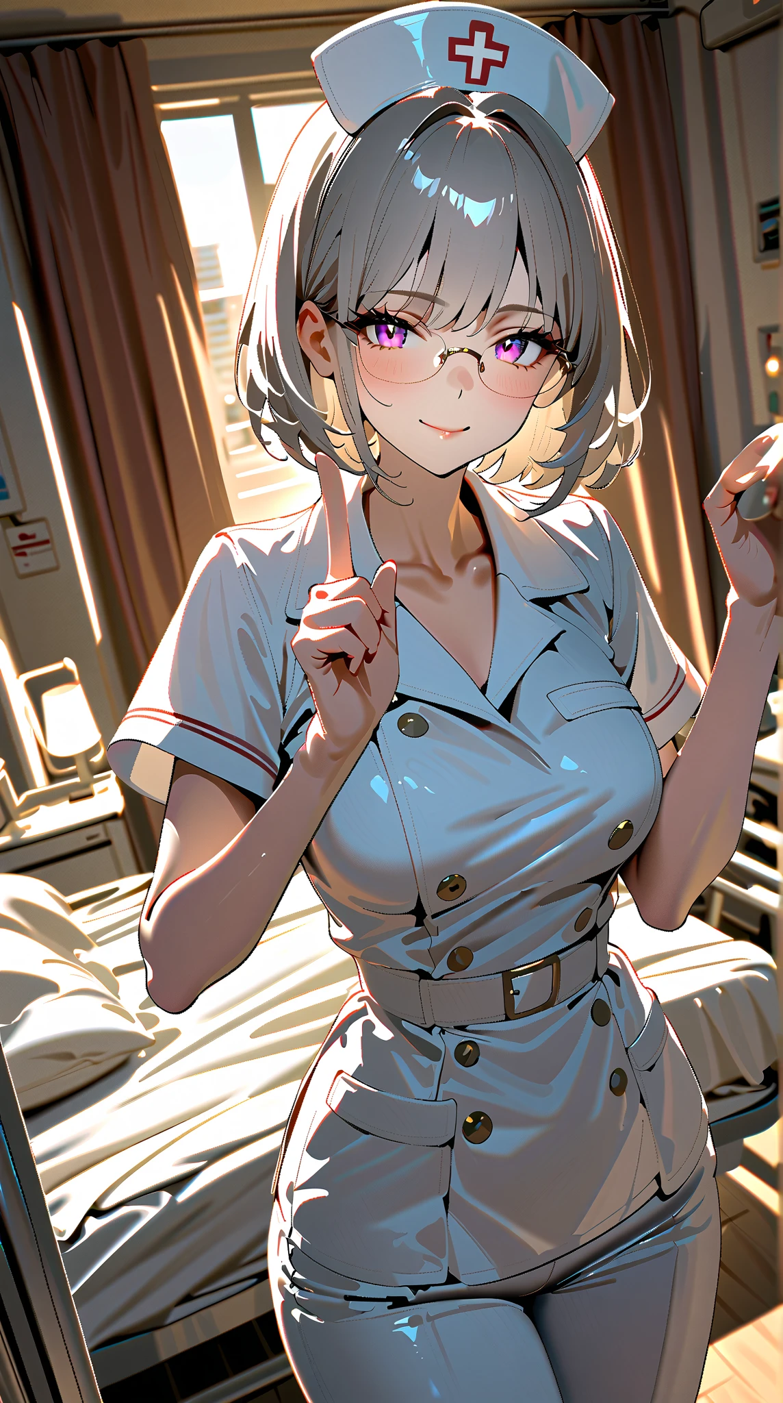 anime girl, pretty girl 25 yo, mature woman, seductive anime girl, fine details, comfy shirt, tight shirt, look at camera