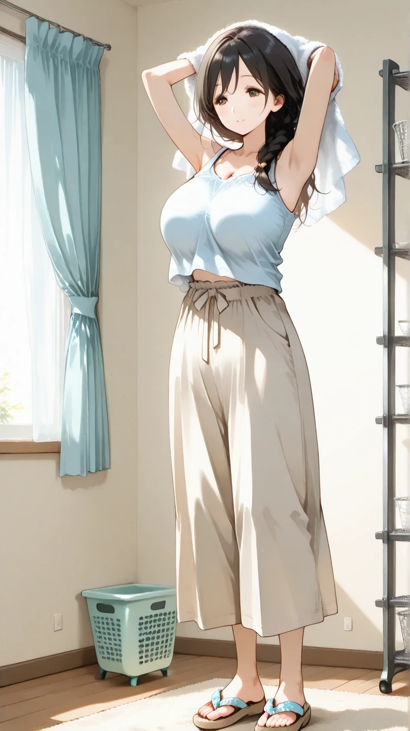 a close up of a woman with a big breast posing in a kitchen, powerful and huge, thick body, giant stunning goddess shot, thicc, strong and imposing, exaggeratedly large physique, massive muscles, stacked, oppai proportions, huge absurd breasts, very beautiful. big muscles, enormous in size, hyperrealistic full figure, huge muscles, absurdly massive physique, big muscle