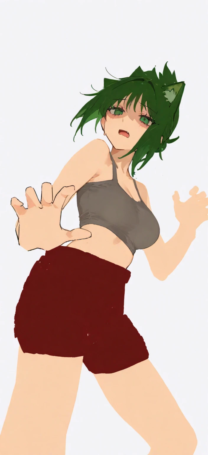 ((2girl)), multiple girls, ((couple)), smile, laughing, standing, armpits, (((grabbing from behind))), tickling, tkl, jeans, dynamic posing, ((((pee stain)))), simple background