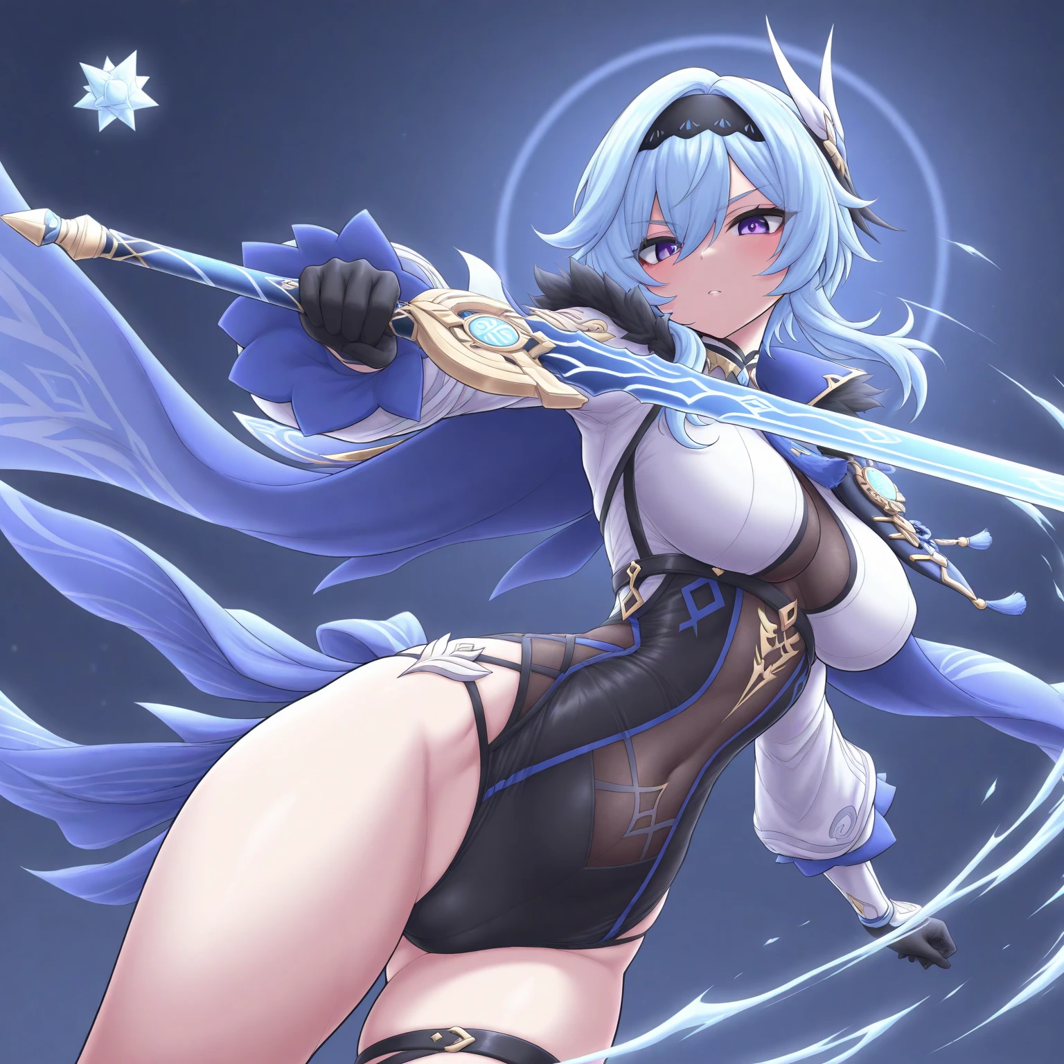 arme grand chase character dressed as a sorceress, anime style, featured character from the game