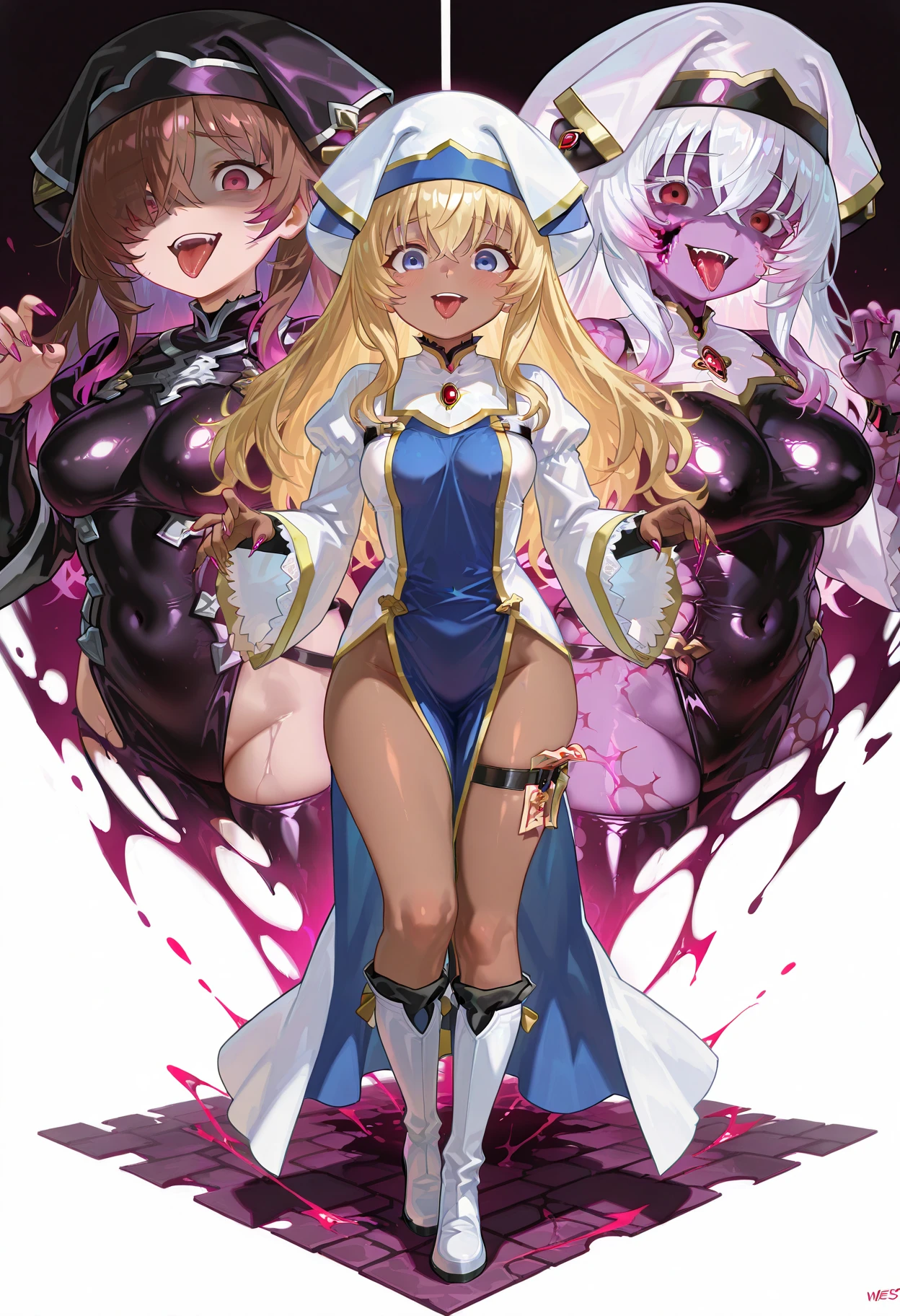 Female Combatant、A silver-haired, tanned Japanese girl、Close-up of a girl in a silver leotard、Silver Shiny Leotard、Silver boots、Silver gloves、Purple Cape、Saiyan Girl, wonderful, Nano Girl, Female body type, Inspired by Hiromu Arakawa, Anime Manga Robot!! Anime Girls, Fubuki, Full Body Suit, by Hiromu Arakawa、wonderful, silk, Beautiful and attractive anime teen, Anime Girls of the future, tears,Drooling,Pee,Sweat,Tongue out,incontinence,Peeing、Estrus、Eyes wide open,Estrus,Blushing,Nipples are erect,Face is hot、Lust、A sword is thrust into his chest、Bleeding from the chest