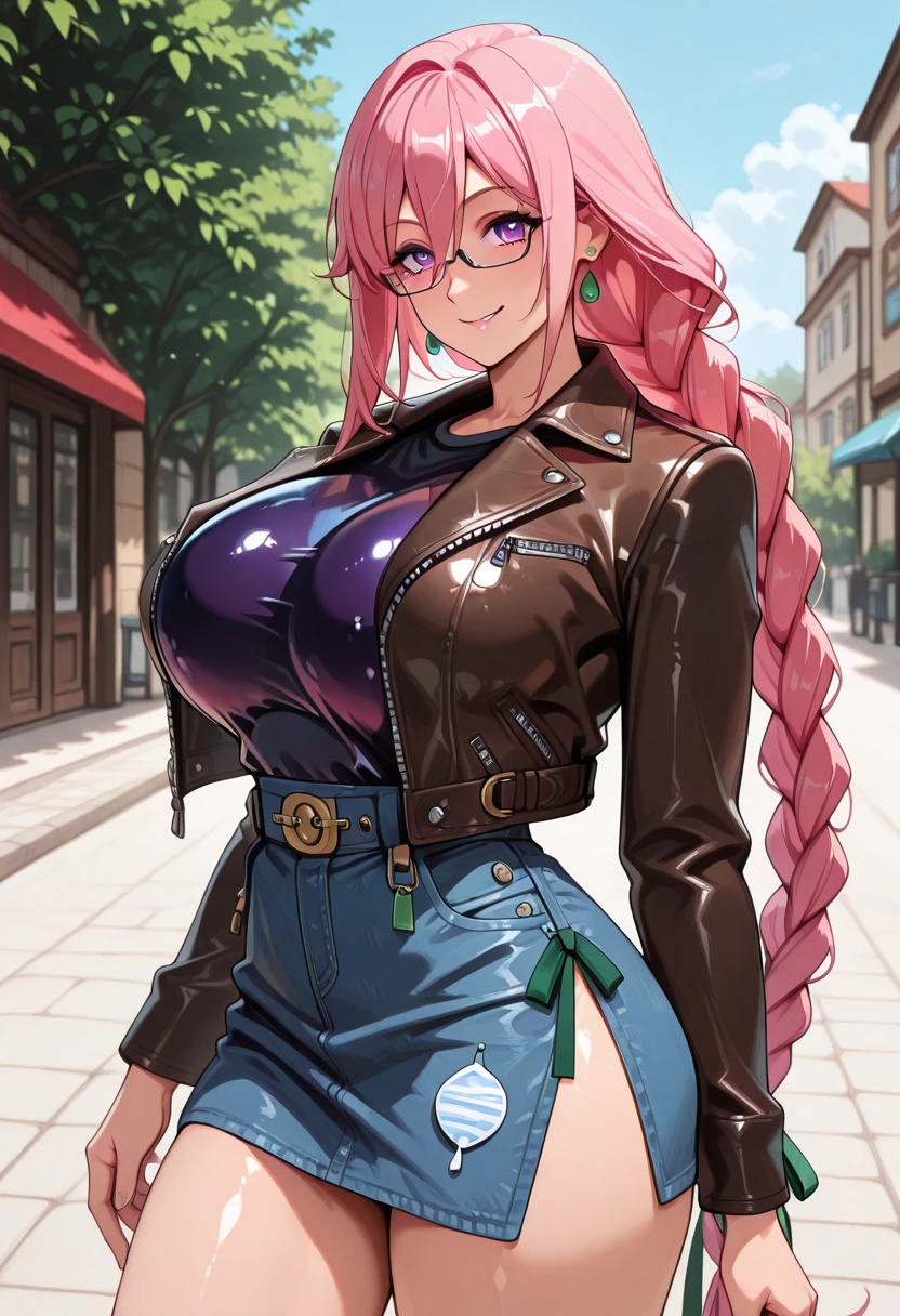 detailed face,1Femmes,seulement,tight pants,(Pantalon en cuir:1.1),ceinture,Pantalon brillant,(Chemise moulante:1.1),boucle d'oreille